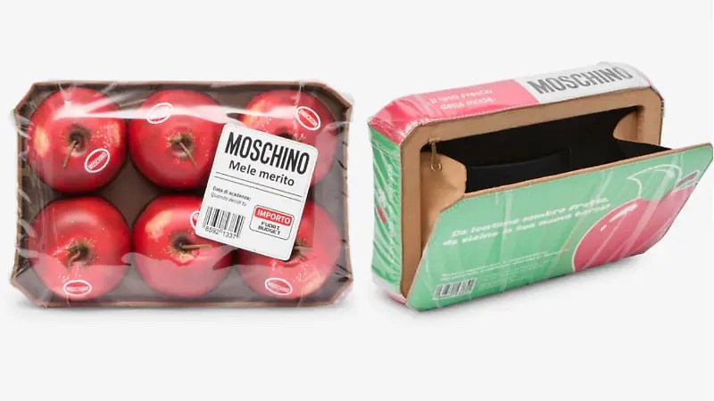 bolsa de manzanas moschino